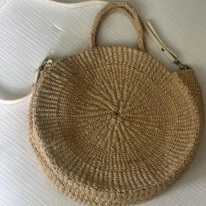 Clare V Alice Straw Basket Bag, Grande